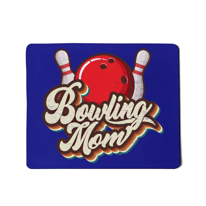 Retro Bowling Mom Sports Mama Mothers Day Great Gift Mousepad