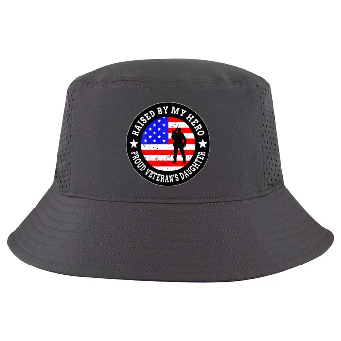 Raised By My Hero VeteranS Daughter Cool Comfort Performance Bucket Hat