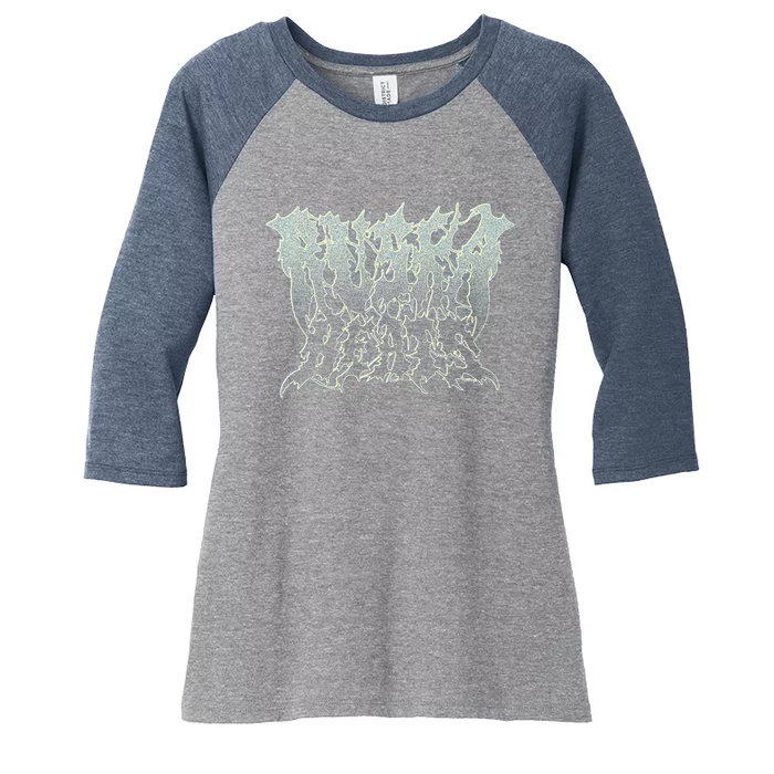 Ruska Beats Metal Premium Women's Tri-Blend 3/4-Sleeve Raglan Shirt