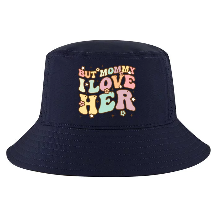 Retro But Mommy I Love Her Groovy Happy Parents Day Cool Gift Cool Comfort Performance Bucket Hat