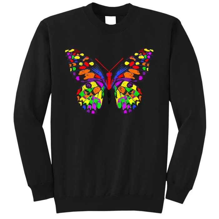 Rainbow Butterflies Monarch Butterfly Tall Sweatshirt