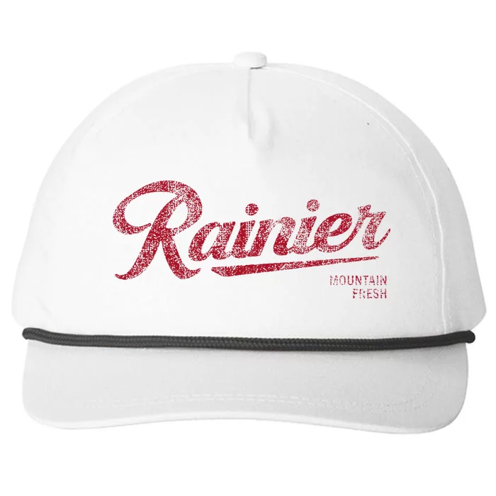 Rainier Beer Mountain Fresh Snapback Five-Panel Rope Hat