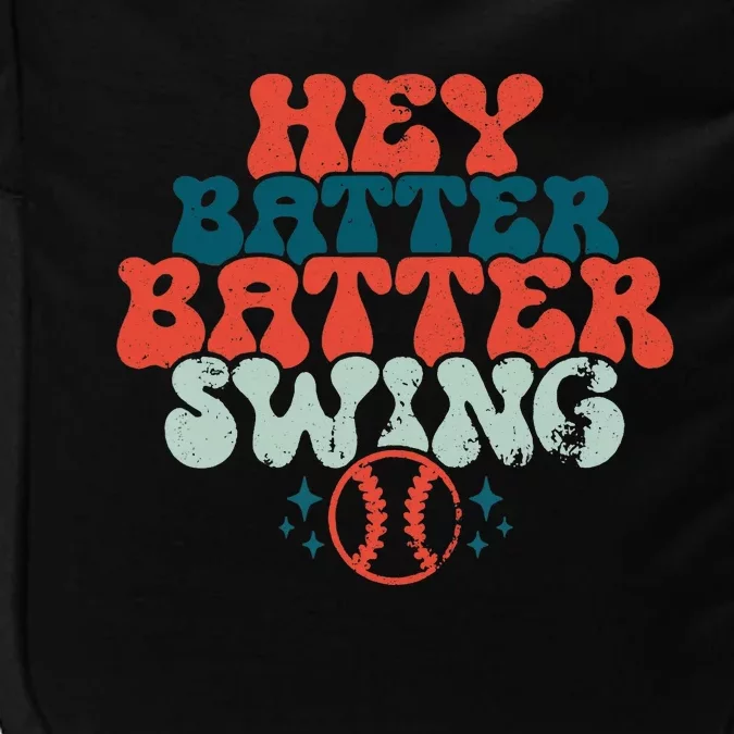 Retro Baseball Mom Hey Batter Batter Swing Funny Baseball Impact Tech Backpack