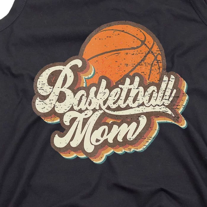 Retro Basketball Mom Sports Mama Mothers Day Tank Top