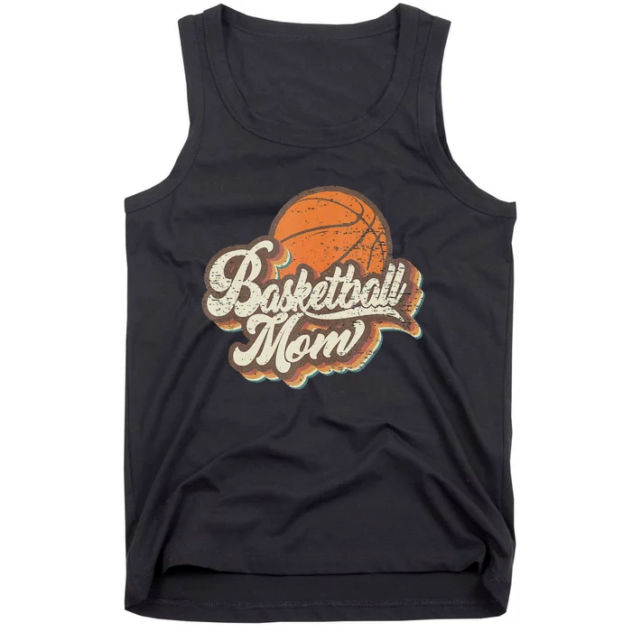 Retro Basketball Mom Sports Mama Mothers Day Tank Top