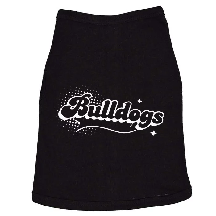 Retro Bulldogs Mascot Back To School Spirit Sport Fans Game Doggie Tank