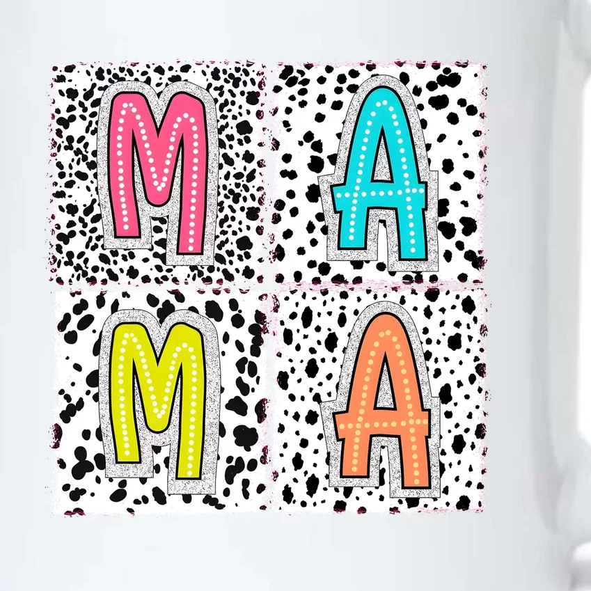 Retro Boho Mama Mother Black Color Changing Mug