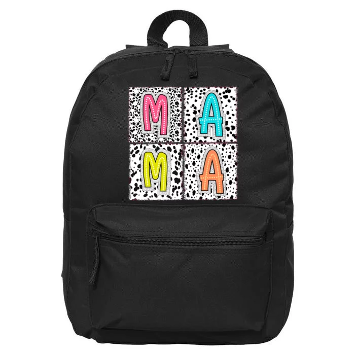 Retro Boho Mama Mother 16 in Basic Backpack