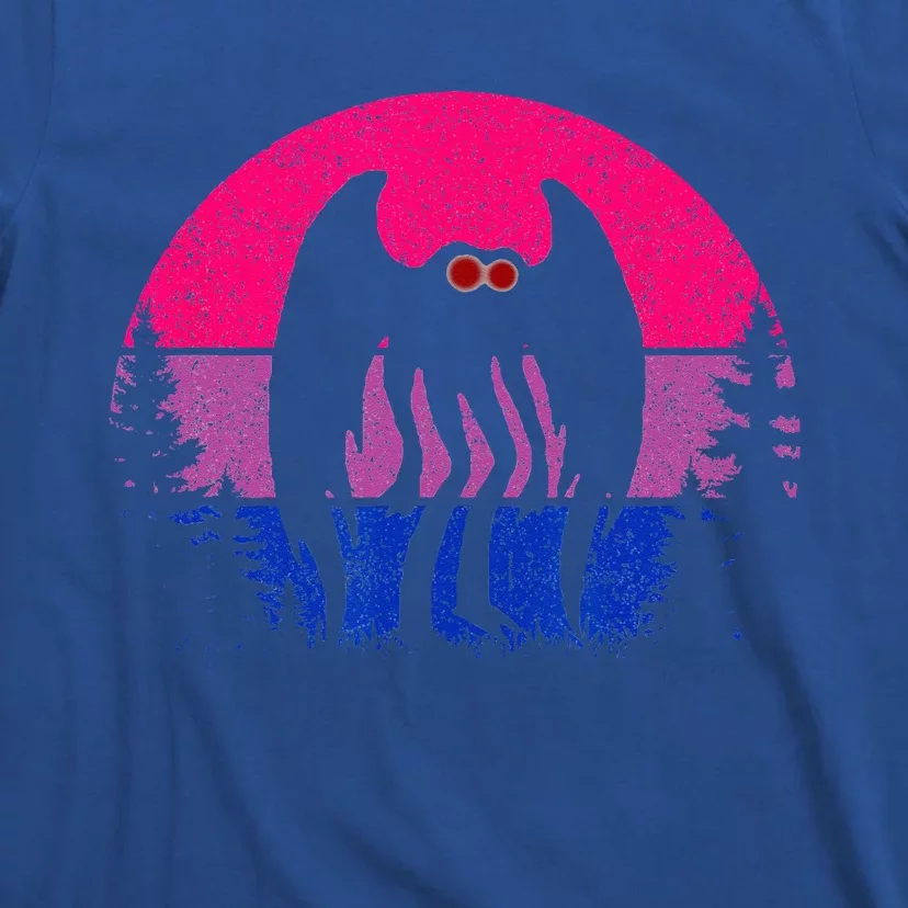 Retro Bi Mothman Bisexual Pride Point Pleasant Cryptid T-Shirt