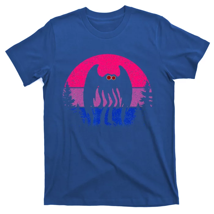 Retro Bi Mothman Bisexual Pride Point Pleasant Cryptid T-Shirt