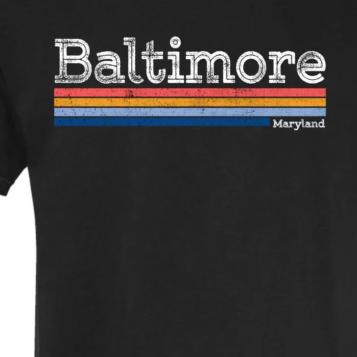 Retro Baltimore Maryland Garment-Dyed Heavyweight T-Shirt