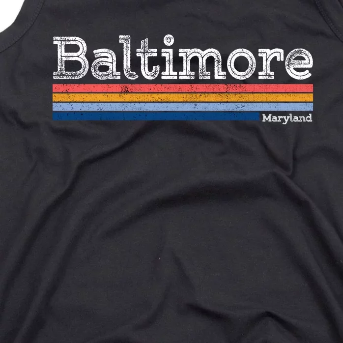 Retro Baltimore Maryland Tank Top