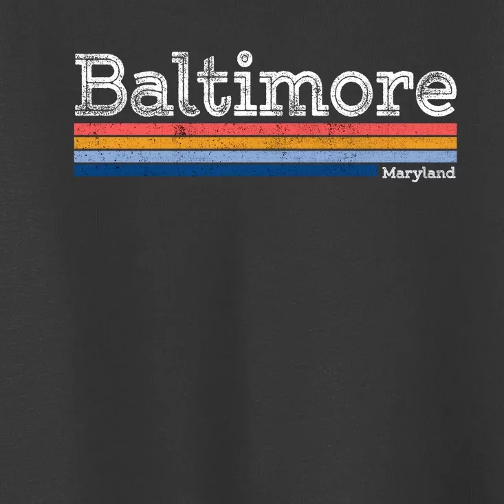 Retro Baltimore Maryland Toddler T-Shirt