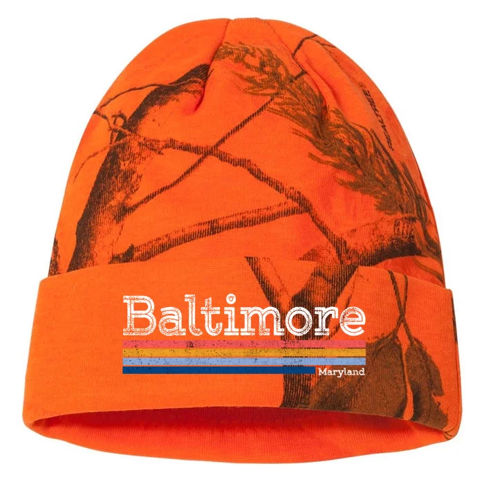 Retro Baltimore Maryland Kati - 12in Camo Beanie