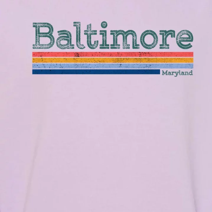 Retro Baltimore Maryland Garment-Dyed Sweatshirt