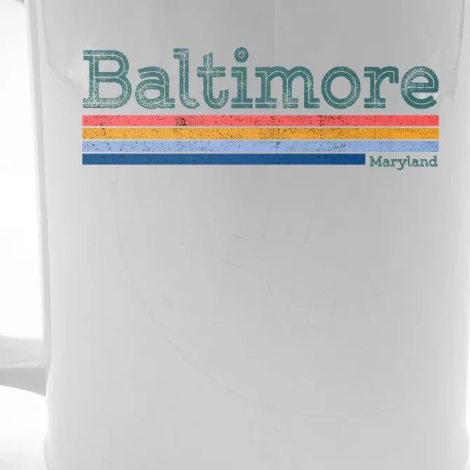 Retro Baltimore Maryland Front & Back Beer Stein