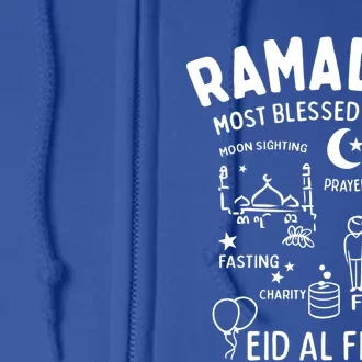 Ramadan Blessed Month Muslim Islamic Eid Al Fitr Gift Full Zip Hoodie