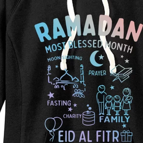 Ramadan Blessed Month Muslim Islamic Eid Al Fitr Gift Women's Fleece Hoodie