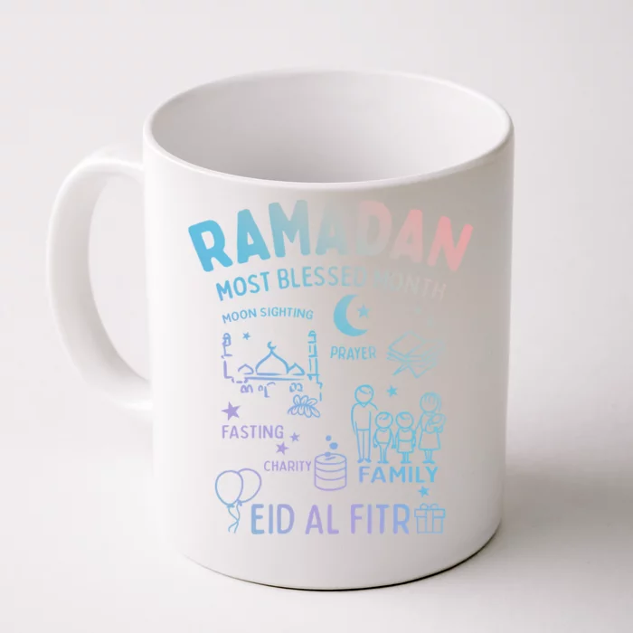 Ramadan Blessed Month Muslim Islamic Eid Al Fitr Gift Front & Back Coffee Mug