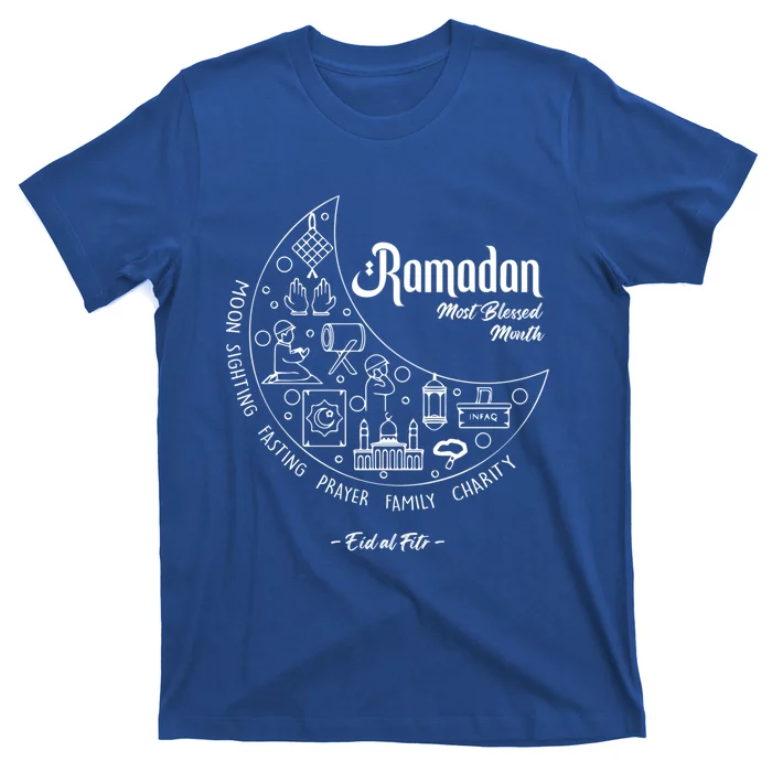 Ramadan Blessed Month Muslim Islamic Ramadhan Eid Al Fitr Funny Gift T-Shirt