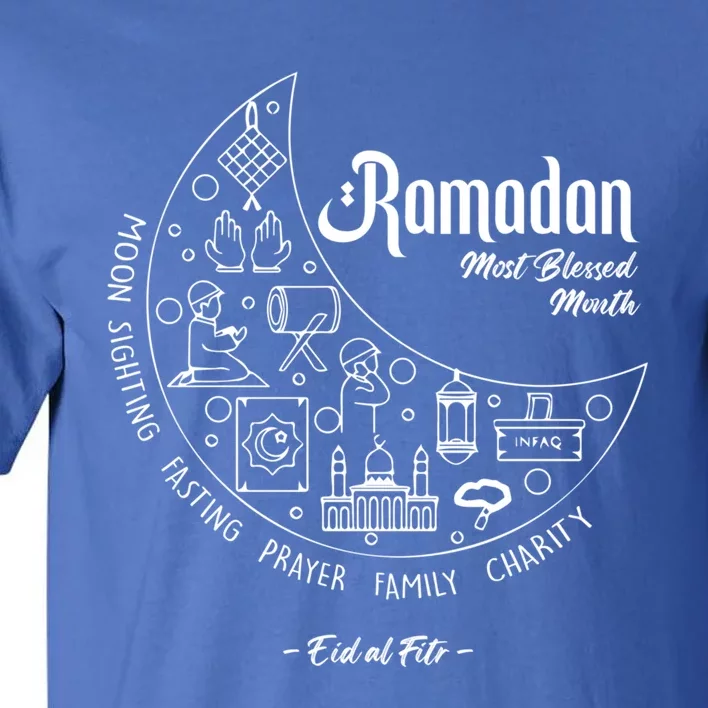 Ramadan Blessed Month Muslim Islamic Ramadhan Eid Al Fitr Funny Gift Tall T-Shirt