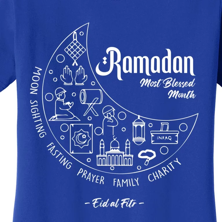 Ramadan Blessed Month Muslim Islamic Ramadhan Eid Al Fitr Funny Gift Women's T-Shirt