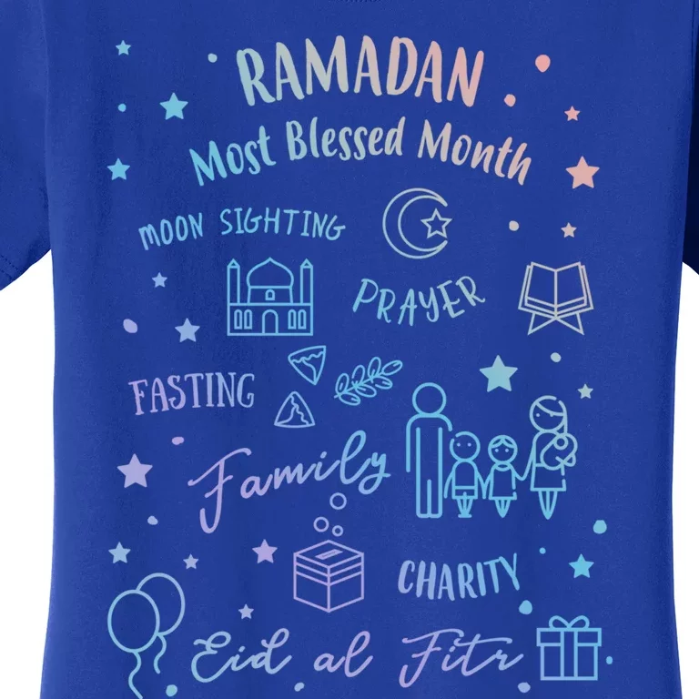 Ramadan Blessed Month Muslim Islamic Ramadhan Eid Al Fitr Gift Women's T-Shirt