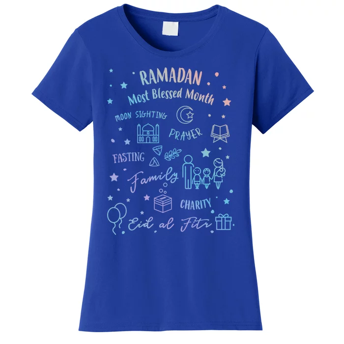 Ramadan Blessed Month Muslim Islamic Ramadhan Eid Al Fitr Gift Women's T-Shirt