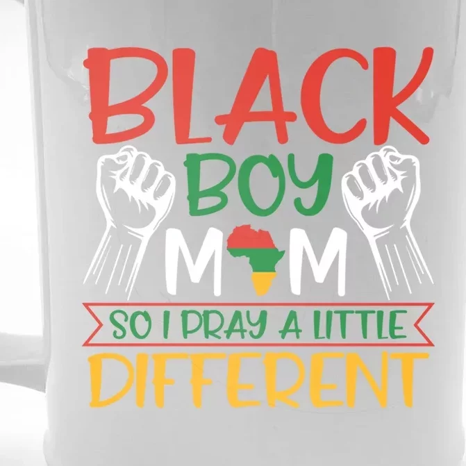 Religious Black Mom So I Pray A Little Different Gift Front & Back Beer Stein