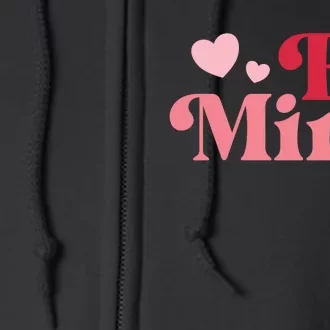 Romantic Be Mine Love Heart Full Zip Hoodie