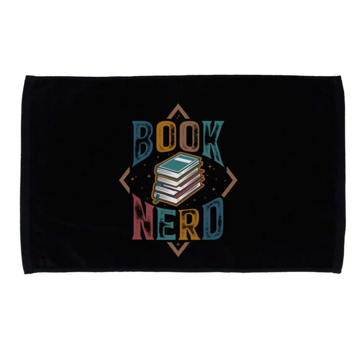 Reading Book Nerd Bookaholic Bookworm Retro Librarian Gift Microfiber Hand Towel