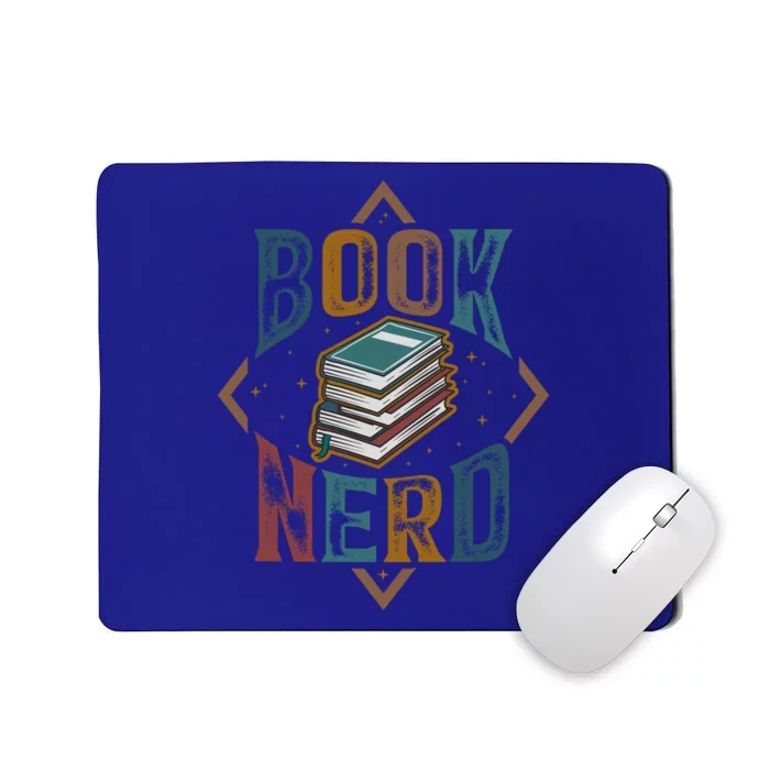 Reading Book Nerd Bookaholic Bookworm Retro Librarian Gift Mousepad