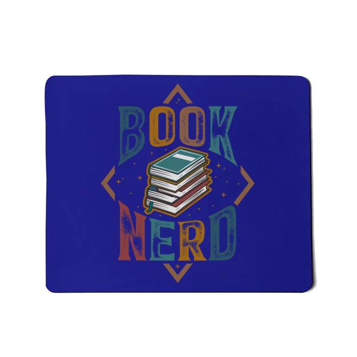 Reading Book Nerd Bookaholic Bookworm Retro Librarian Gift Mousepad