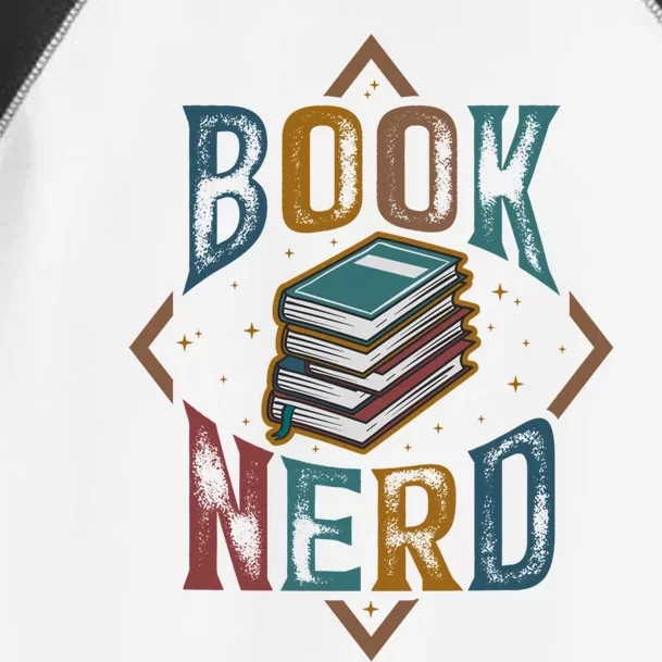 Reading Book Nerd Bookaholic Bookworm Retro Librarian Gift Toddler Fine Jersey T-Shirt