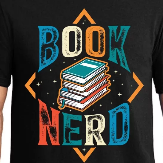 Reading Book Nerd Bookaholic Bookworm Retro Librarian Funny Gift Pajama Set