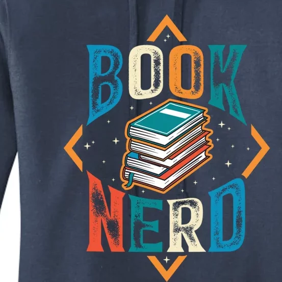 Reading Book Nerd Bookaholic Bookworm Retro Librarian Funny Gift Women's Pullover Hoodie