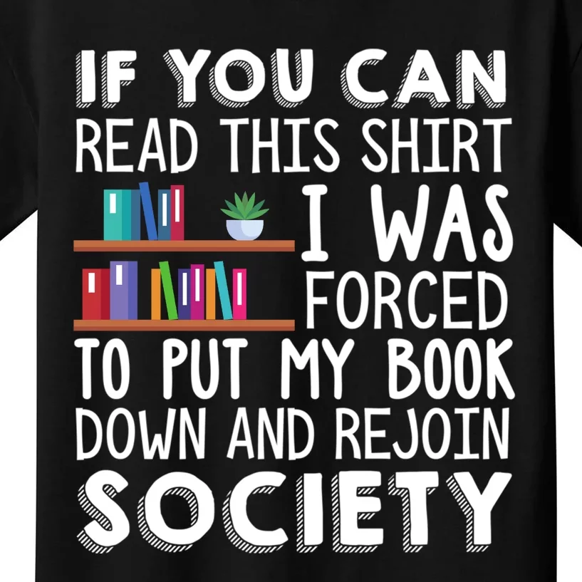 Reading Books Novels Funny Kids T-Shirt