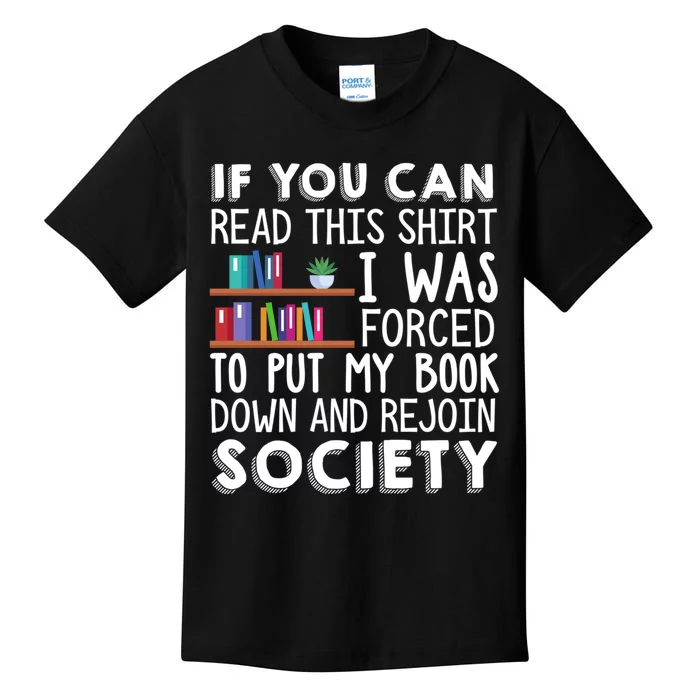 Reading Books Novels Funny Kids T-Shirt