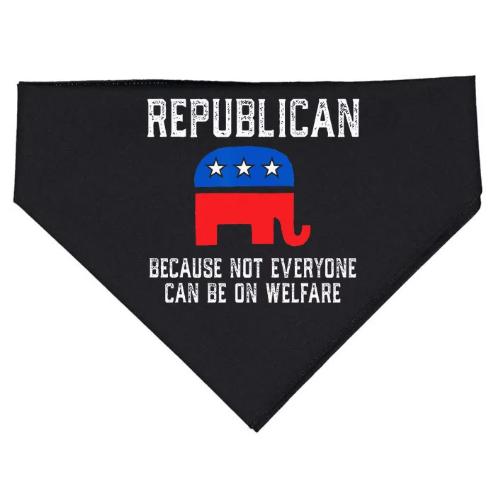 Republican Because Not Everyone Can Be On Welfare USA-Made Doggie Bandana