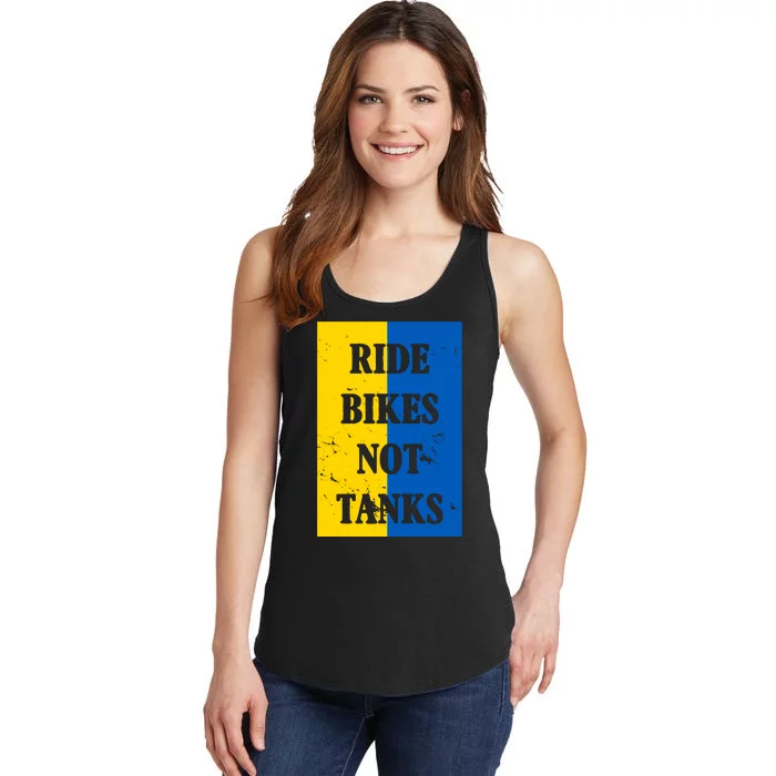 Ride Bikes Not Tanks Ukraine Ladies Essential Tank