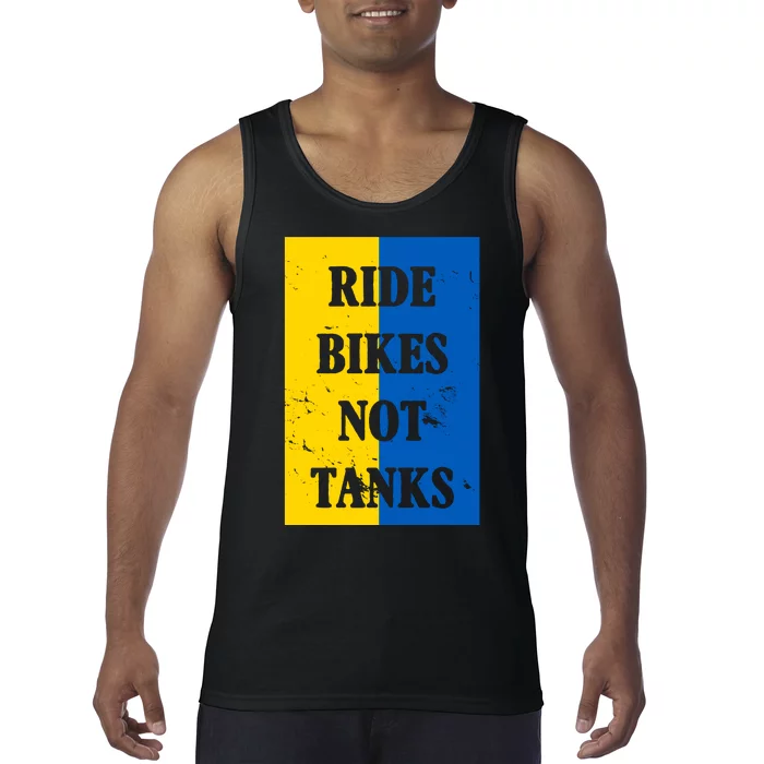 Ride Bikes Not Tanks Ukraine Tank Top