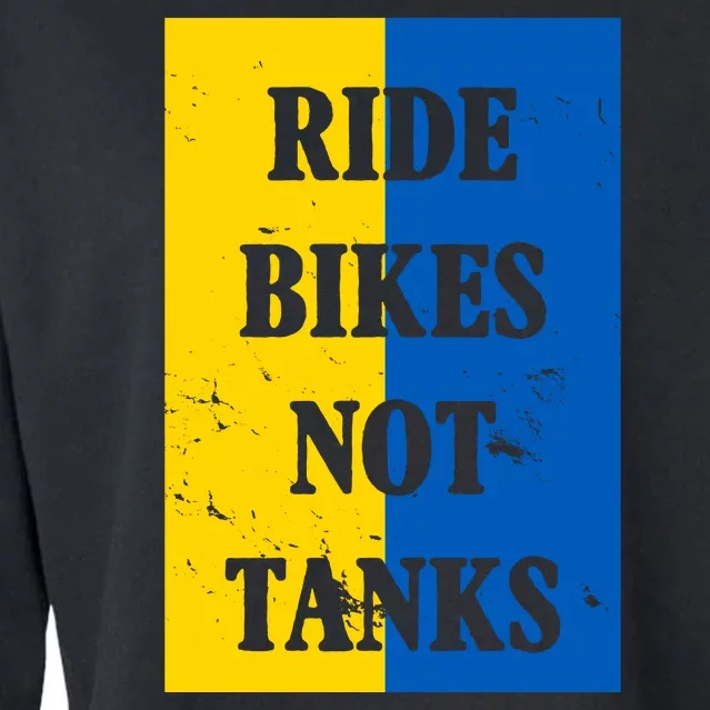 Ride Bikes Not Tanks Ukraine Cropped Pullover Crew