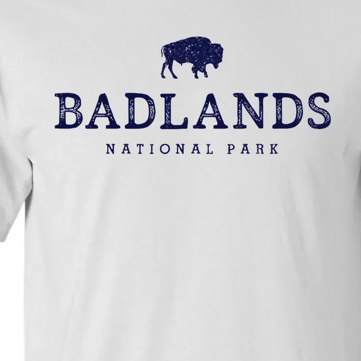 Retro Badlands National Park Bison Hiking Souvenir Tall T-Shirt