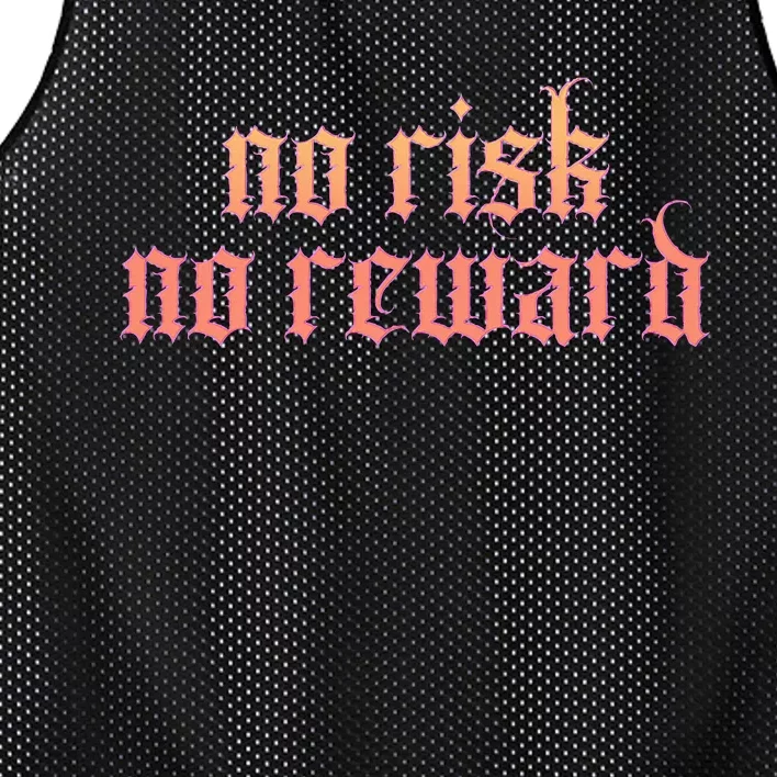 Retro Bootleg No Risk No Reward Mesh Reversible Basketball Jersey Tank