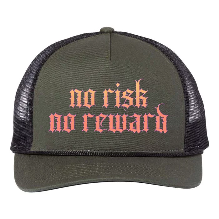 Retro Bootleg No Risk No Reward Retro Rope Trucker Hat Cap