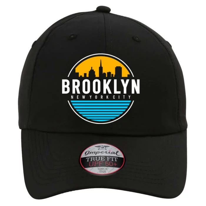 Retro Brooklyn New York City Skyline The Original Performance Cap