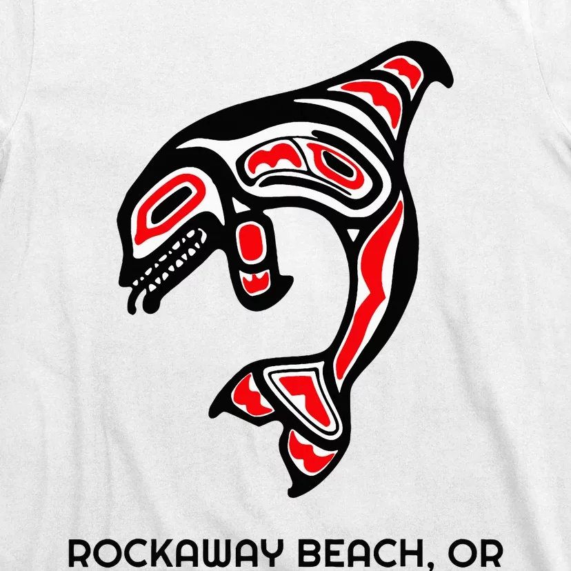 Rockaway Beach Oregon Native American Orca Killer Whale T-Shirt