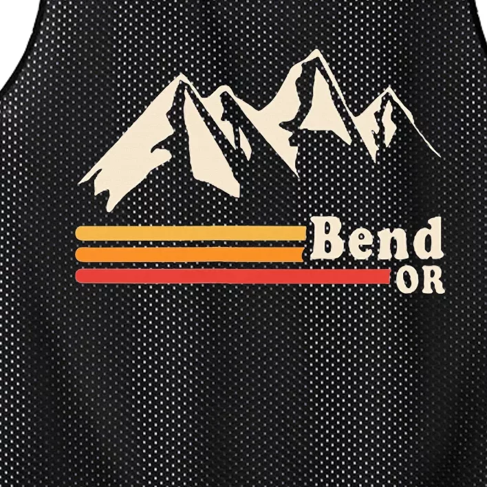 Retro Bend Oregon Mountains Mesh Reversible Basketball Jersey Tank