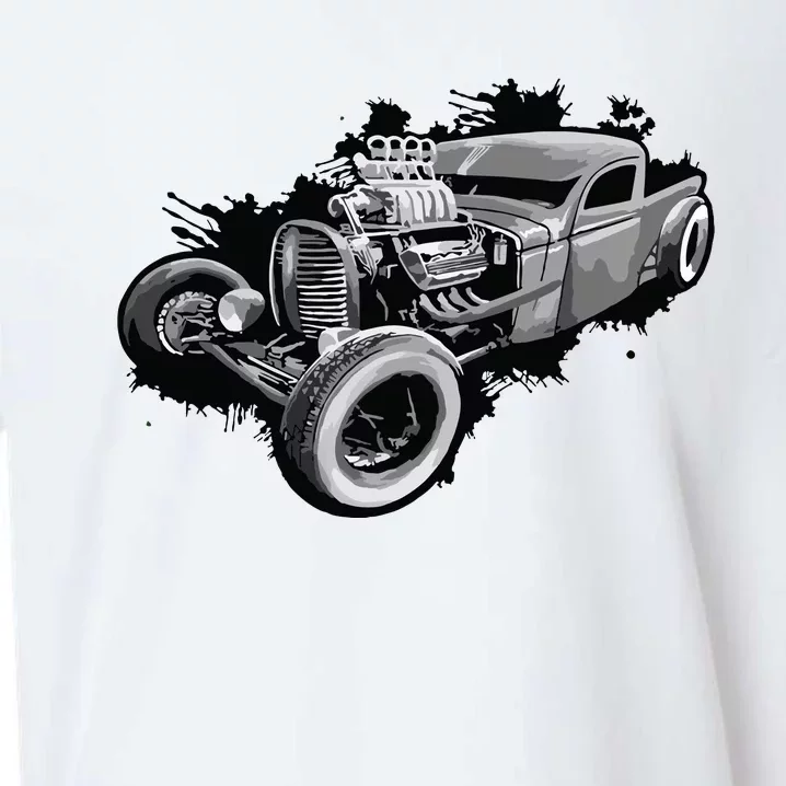 Rust Bucket Outline Funny Hot Retro Rod Diesel Cars Gift Men Sueded Cloud Jersey T-Shirt