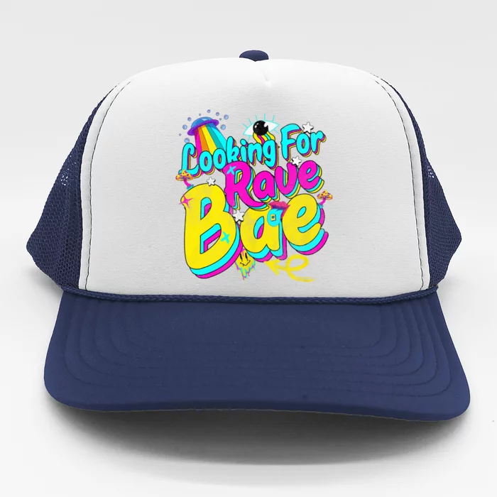 Rave Bae Outfit Trippy Vintage Tops Looking For Rave Bae Trucker Hat